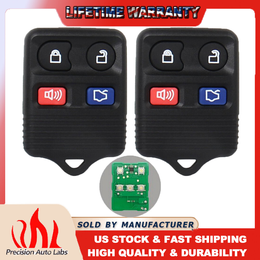 2PCS Keyless Entry Remote Control Car Key Fob Clicker Transmitter Replacement US