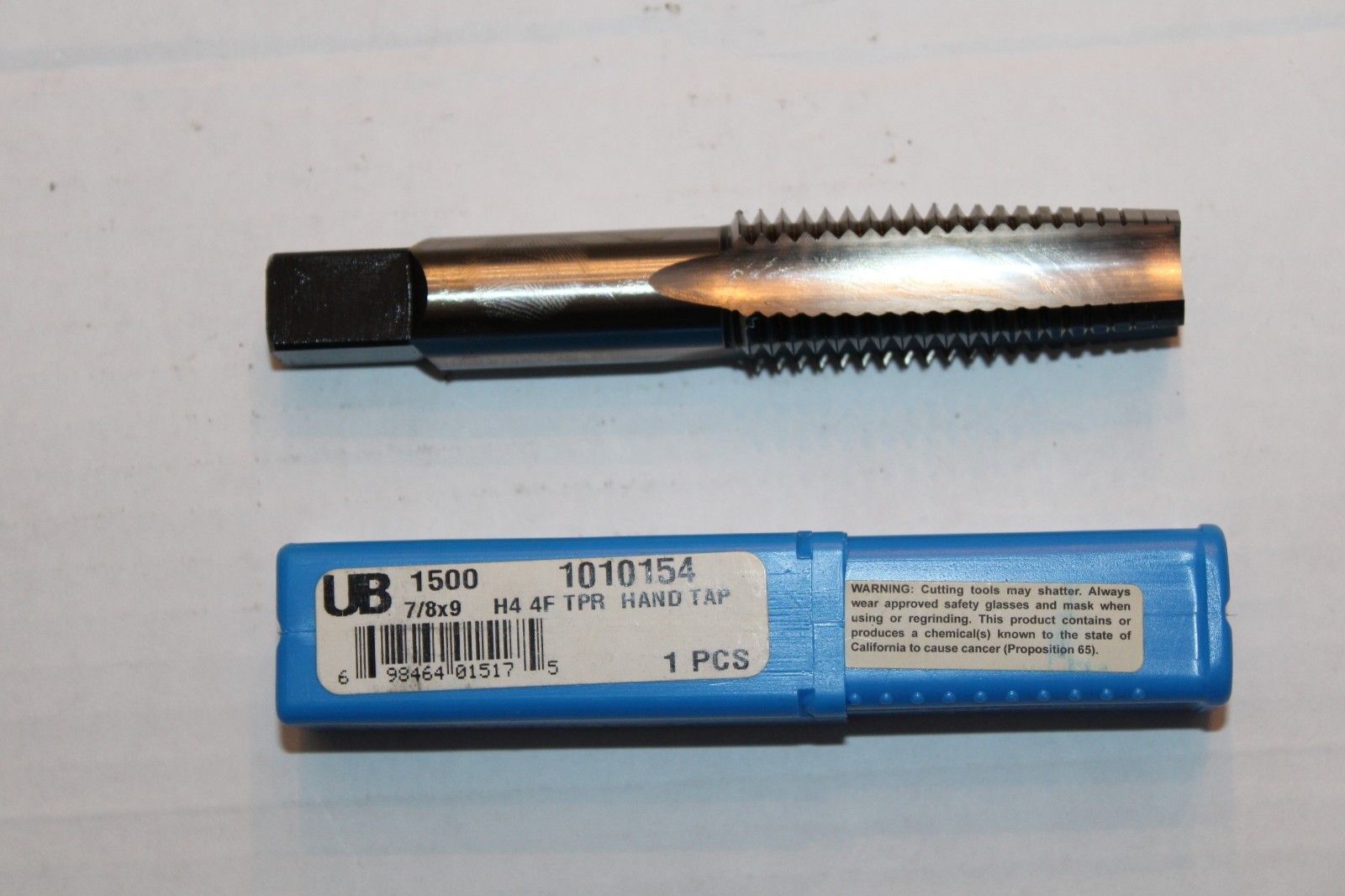 UNION BUTTERFIELD 1010154 TAPER  HSS HAND TAP - 7/8X9 H4 4F-  QTY OF 1 - NEW
