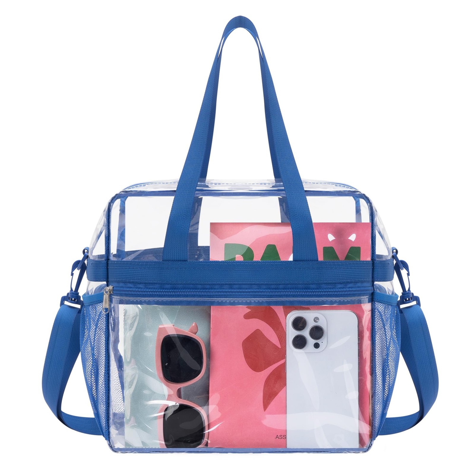 Clear Tote Bag for Stadium Events, 12x6x12 Stadium Approved | Clear Stadium B...