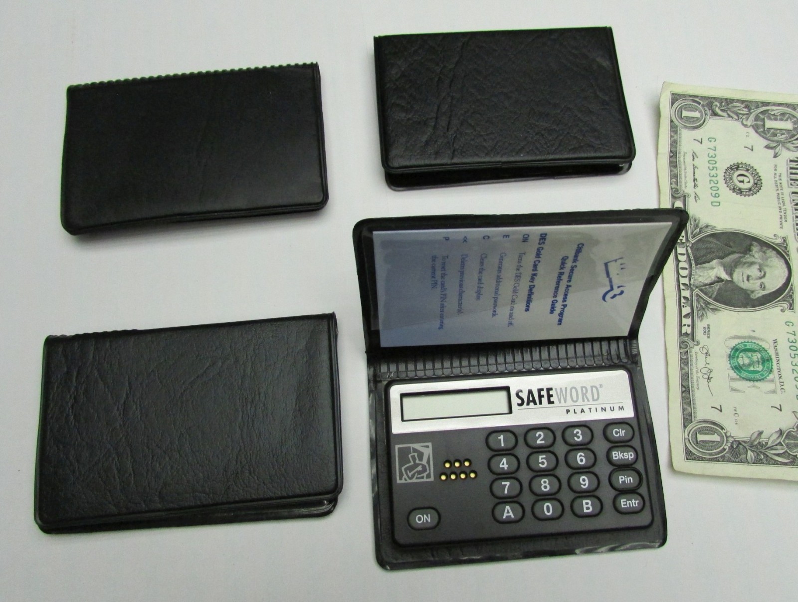 Lot 4 Vintage Electronic Security Token SafeWord Platinum CitiBank Secure Access