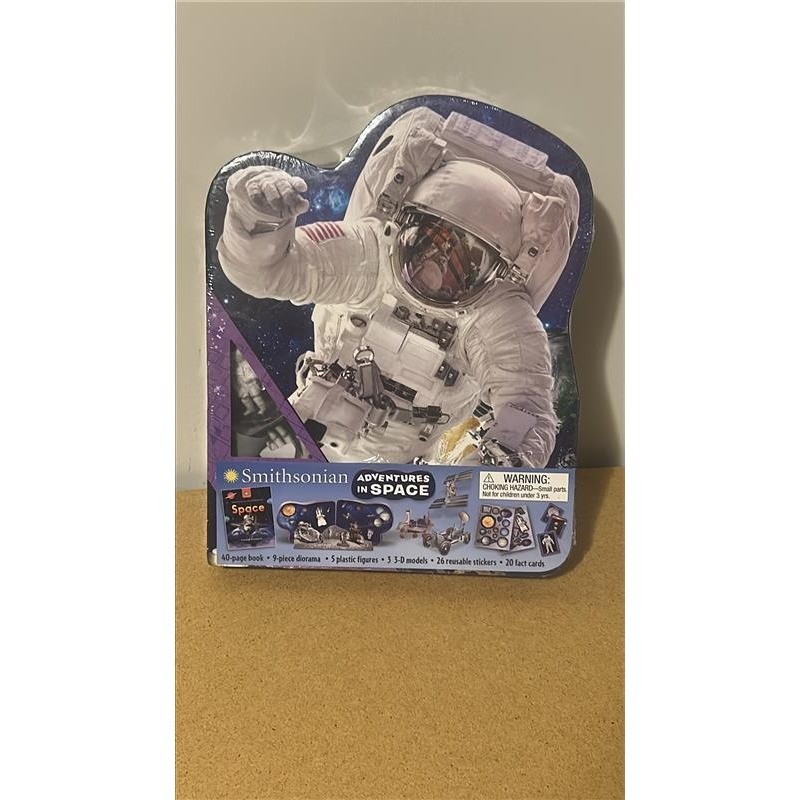 Smithsonian Adventures in Space Activity Kit Book Diorama Figures Models NEW
