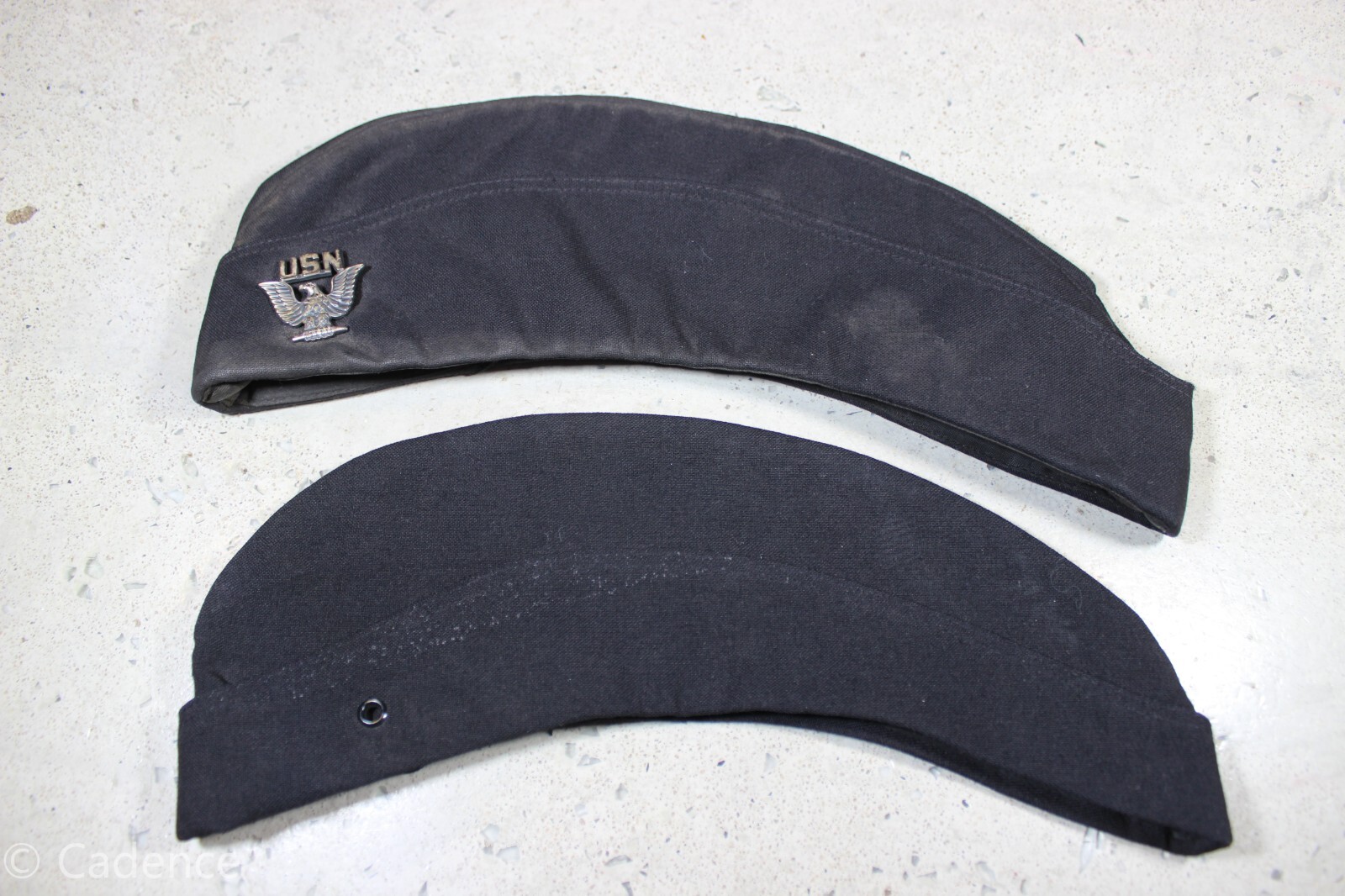 US Desert Storm USN Navy Women's Overseas Garrison Hat Cap Lot 2 22 22 1/2 S744