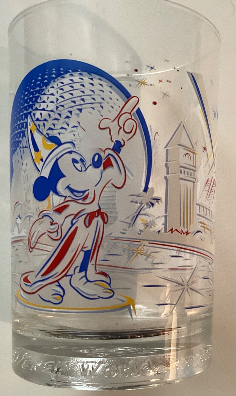 Vintage McDonalds Walt Disney World 25th Anniversary Glass USED 1996 Mickey Mous