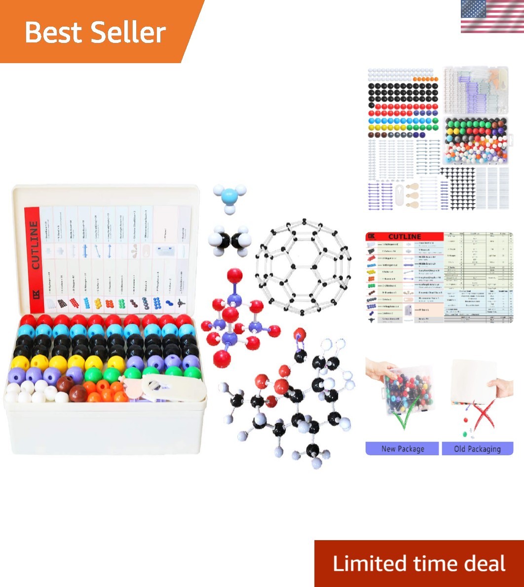 Linktor 444-Piece Chemistry Molecular Model Kit for Students and Educators