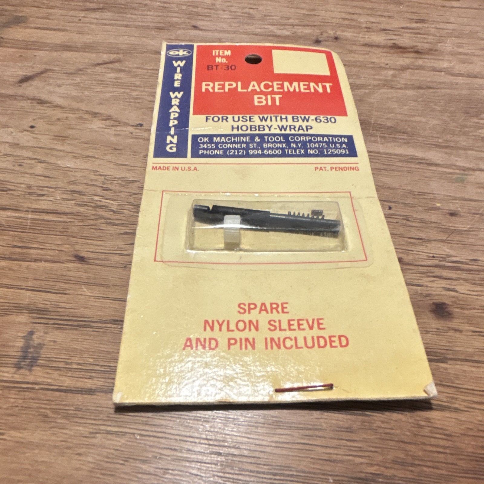 OK Machine & Tool Wire Wrapping Replacement Bit BT-30 for BW-630 Hobby-Wrap