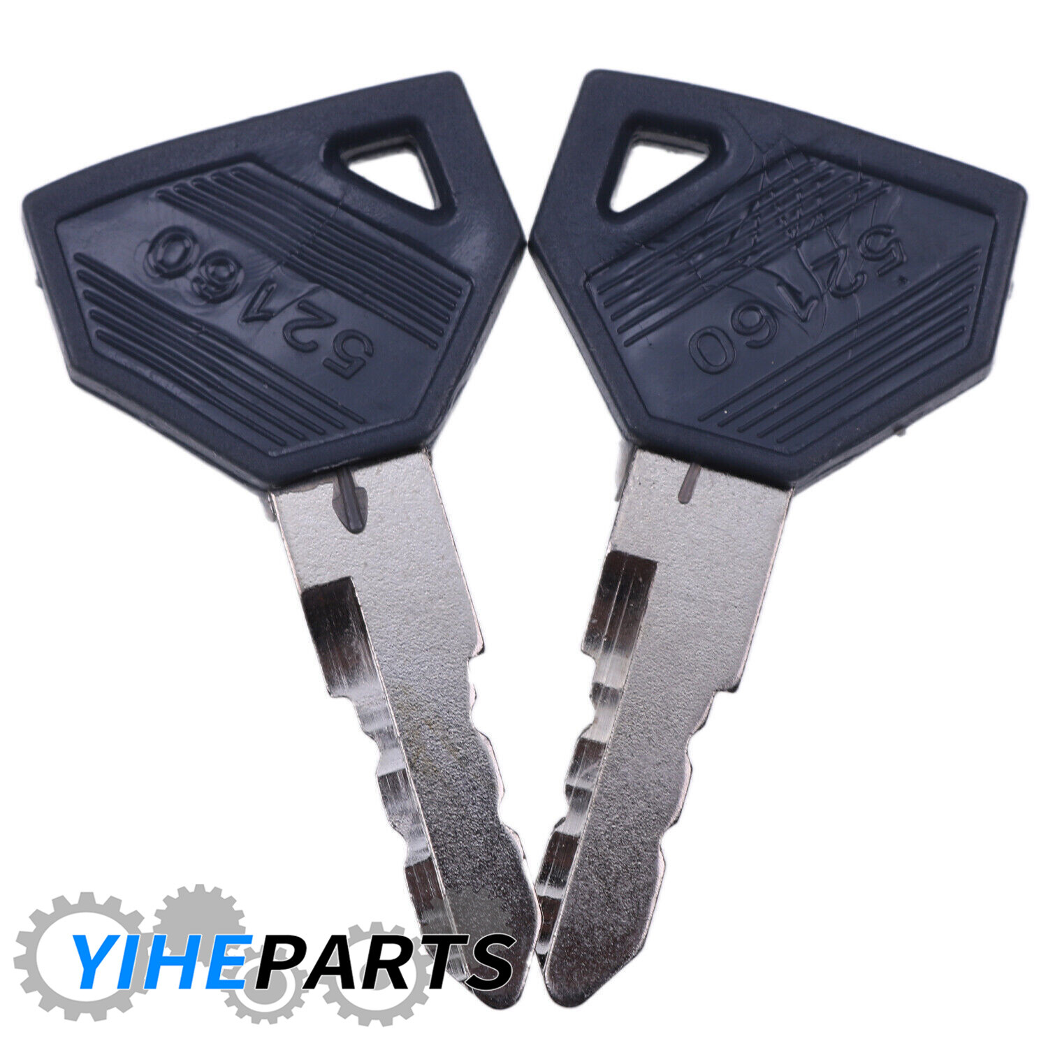 2X Ignition Key AM879480 For John Deere 2025R 2027R 2032R 2210 2305 2320 4010