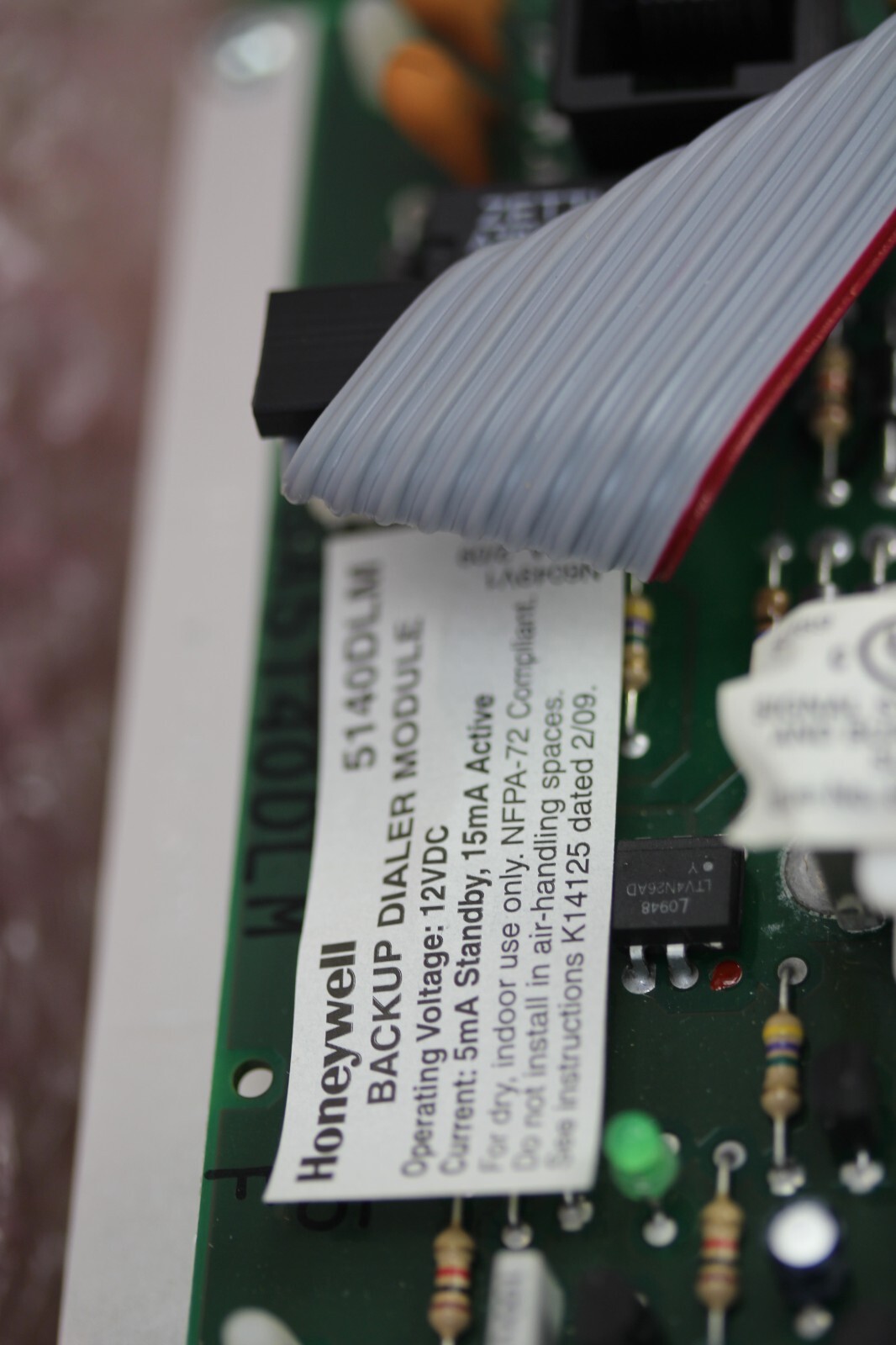 Ademco Honeywell 5140DLM Backup Dialer Module Fire Alarm System
