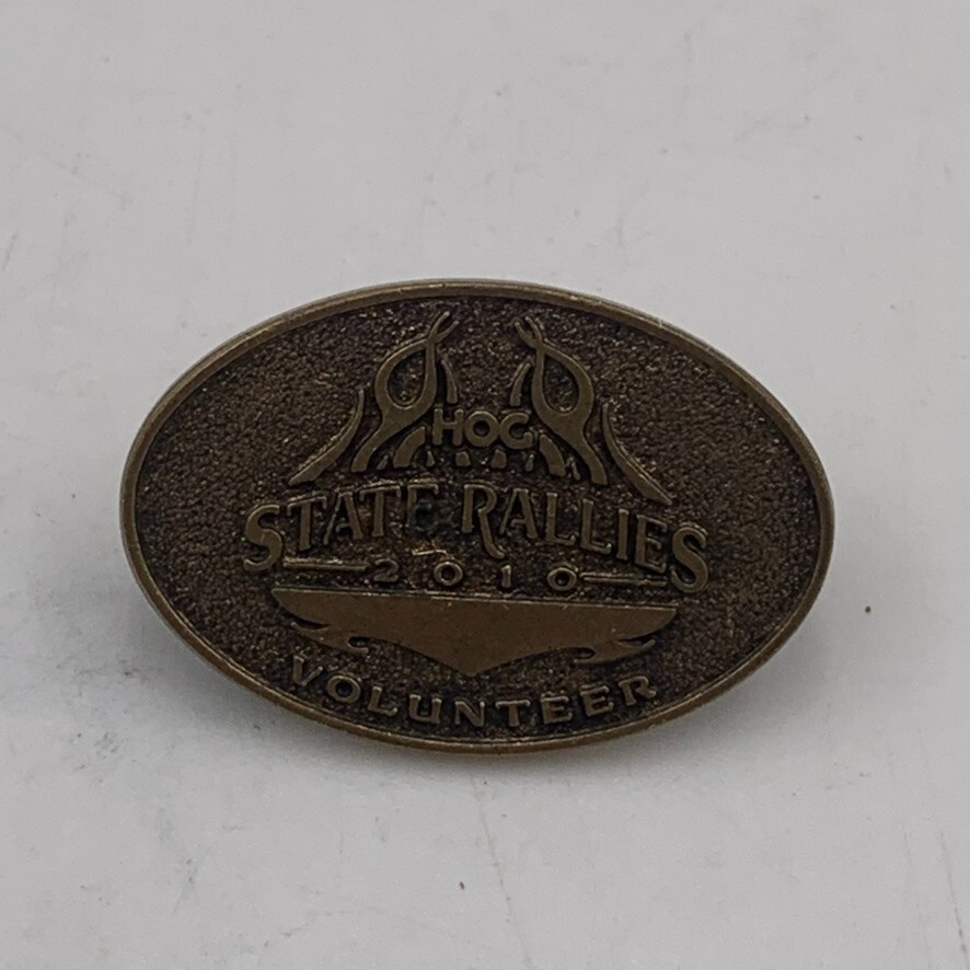 2010 Rare HOG State Rallies Volunteer Harley Davidson Motorcycle Riders Pin