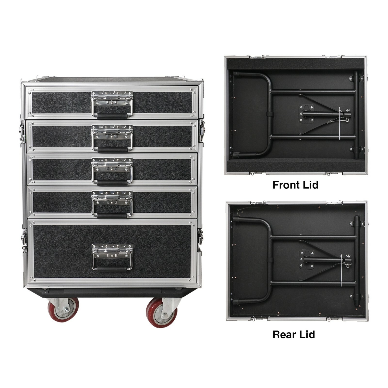 Sound Town 5-Drawer Stage / Studio Storage Road Case w/Two Tables STRC-PROW2T5D