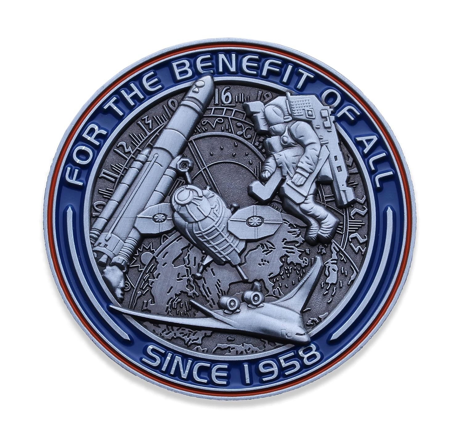 NASA Logo Stars Challenge Coin