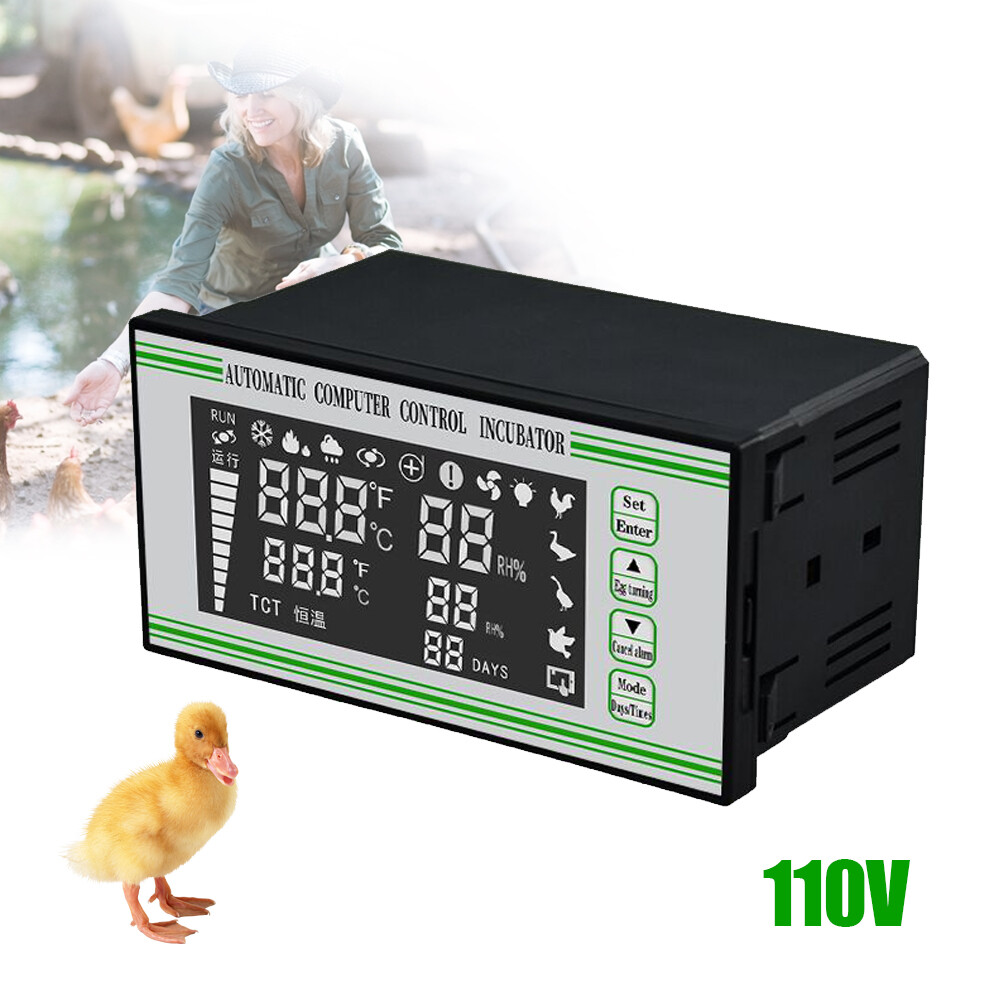 Automatic Egg Incubator Controller Thermostat Temperature Humidity Sensor XM-18S