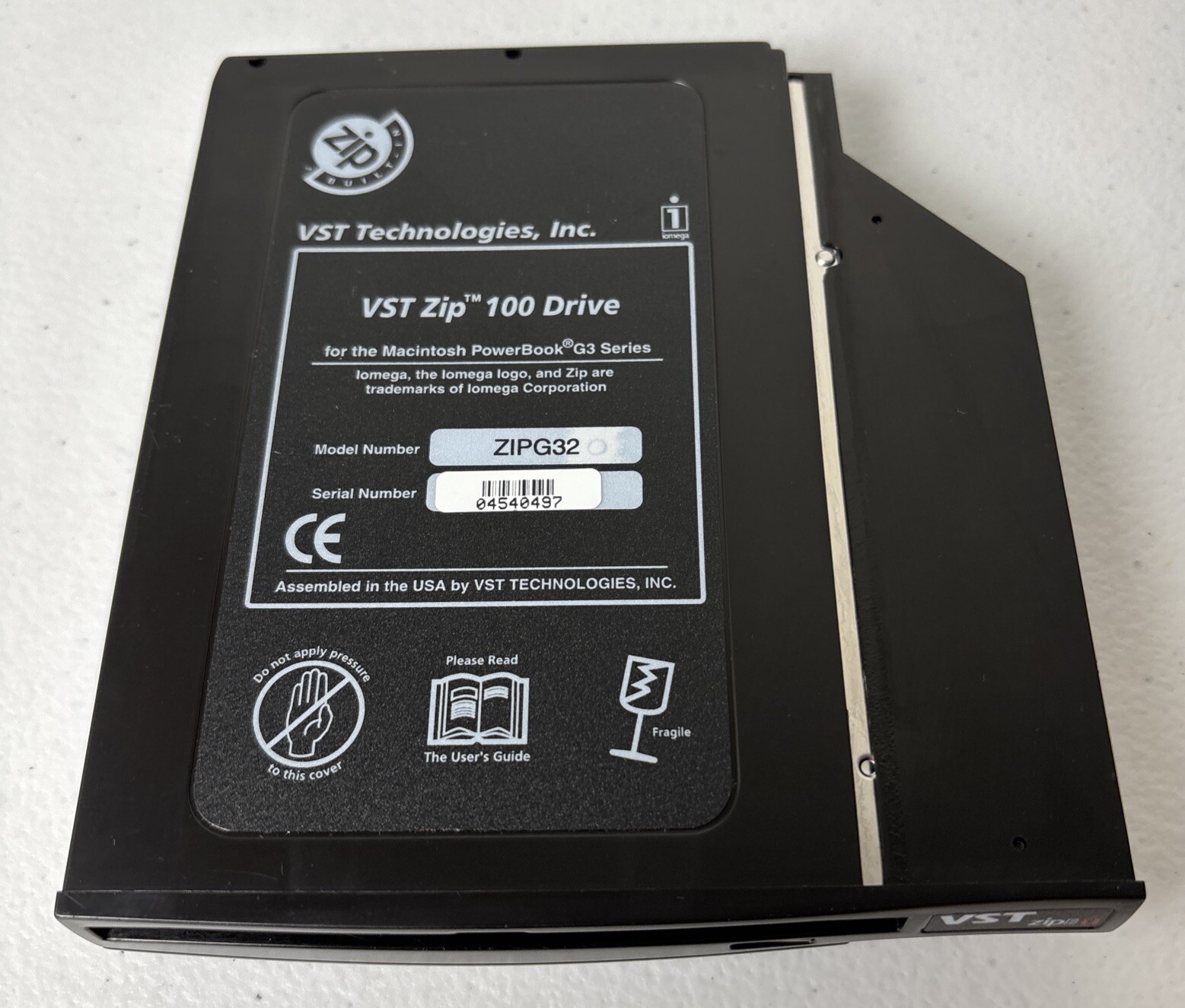 VST Zip 100 Drive for the Macintosh PowerBook G3 Series - ZIPG32- (Untested)