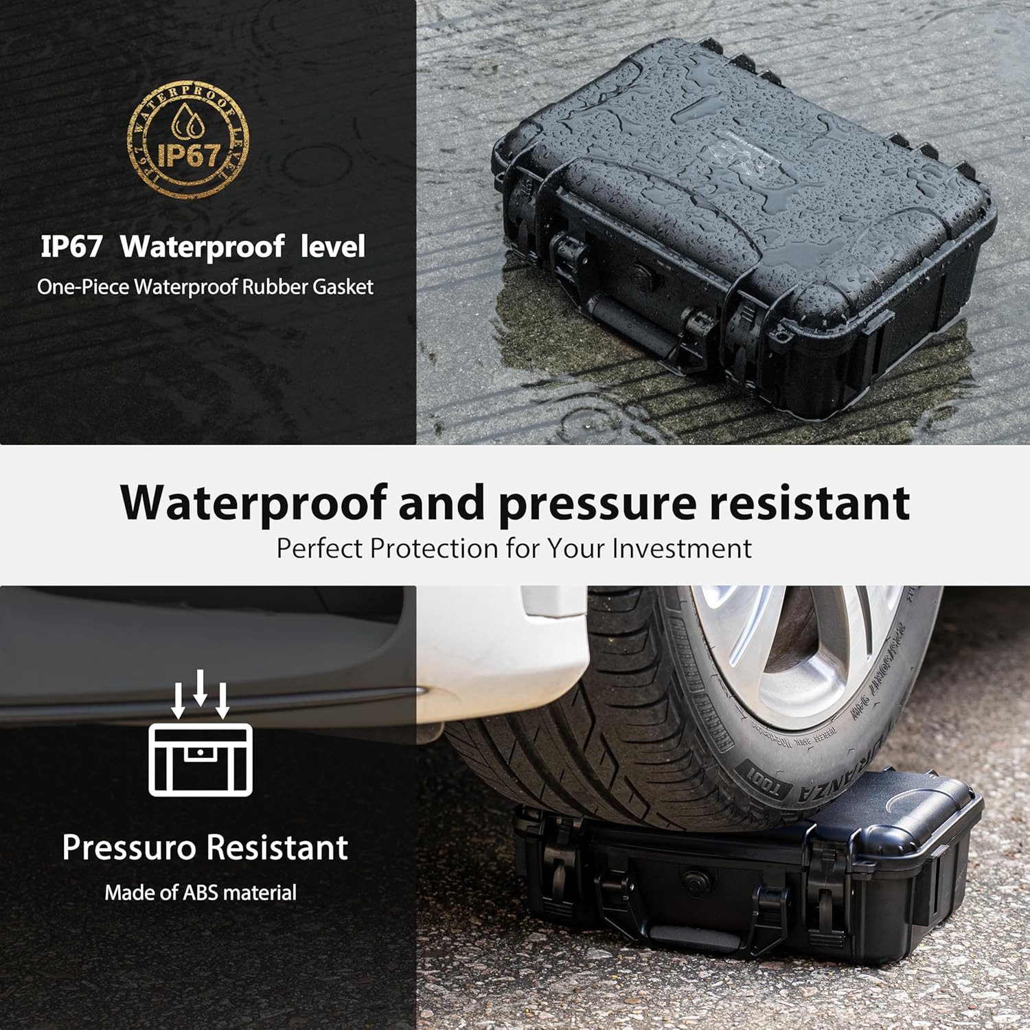 Mini 4K Case Waterproof Hard Carrying Case for DJI MINI 4K / Mini2 Fly More Comb