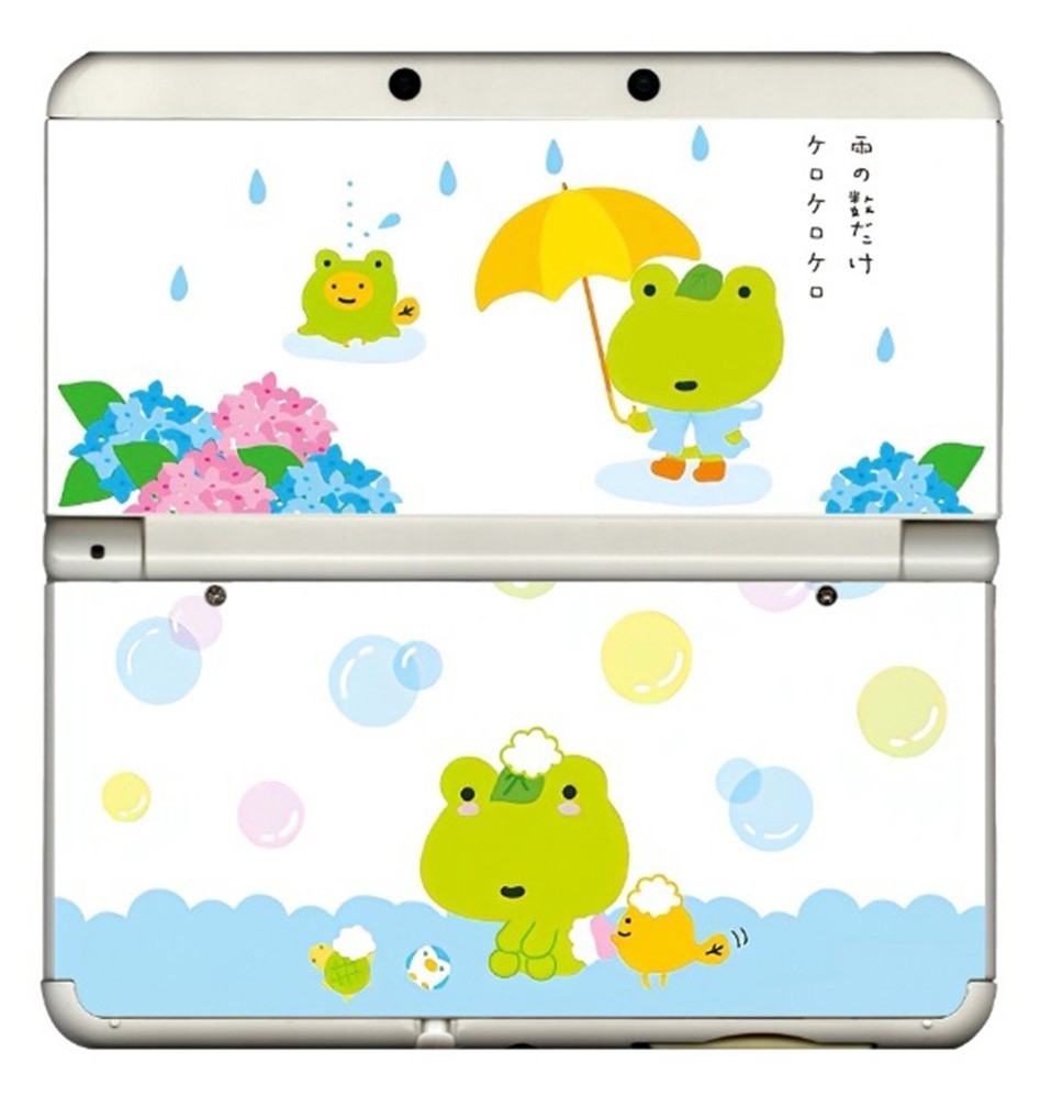 Replacement Housing Shell for Nintendo New 3DS - Cute Frog Rain & Bubble Cover