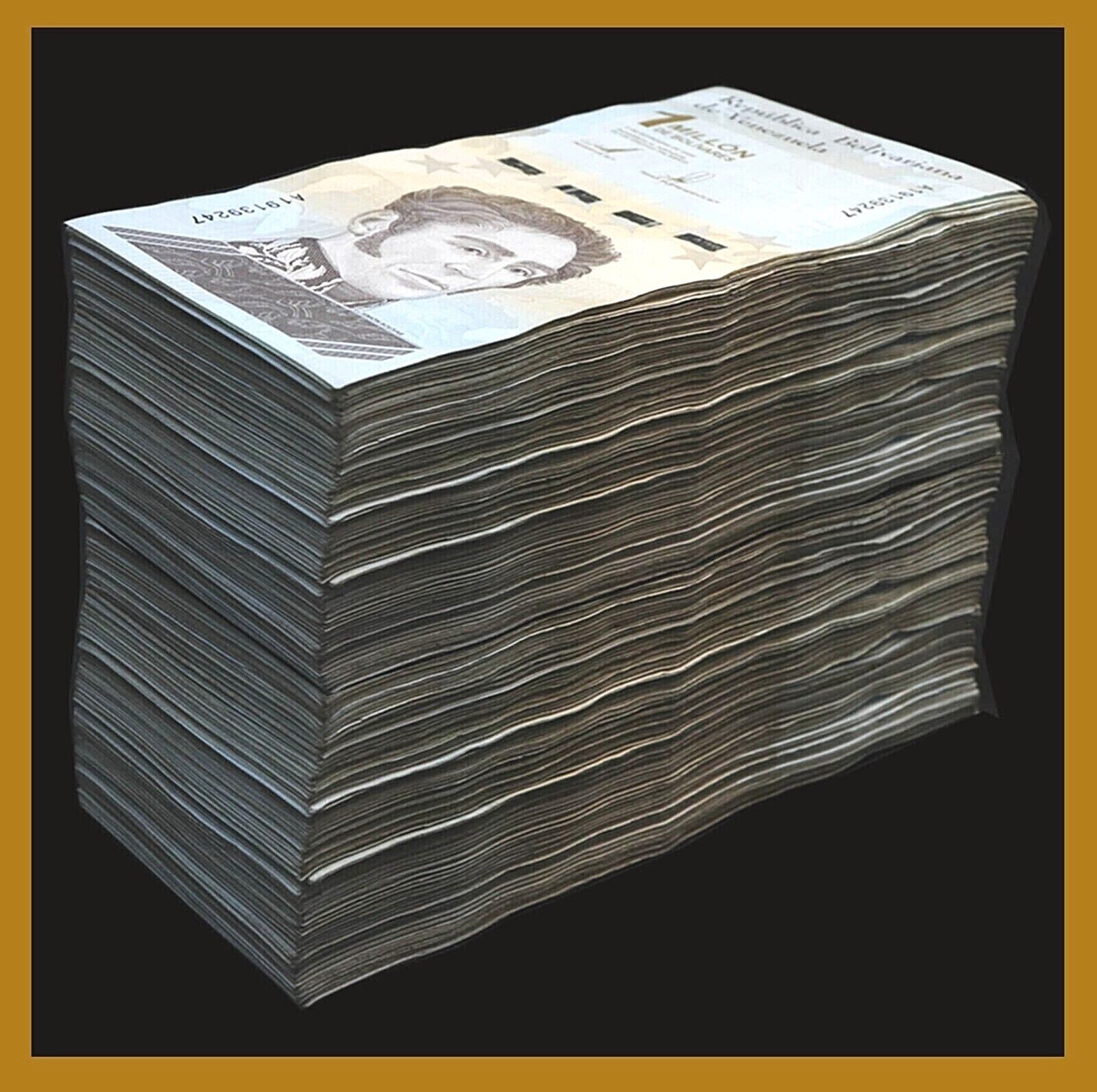 Venezuela 1 Million Bolivar Soberano X 1000 Pcs Bundle Brick 2020 P-114 USED Cir