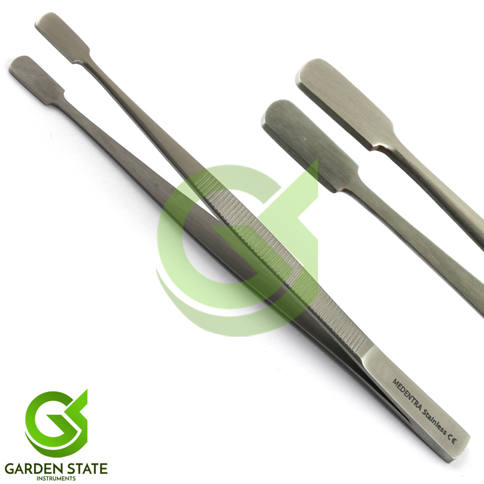 Microscope Glass Cover Forceps Slip Slide Handling Holder Straight-Offset 2Pcs