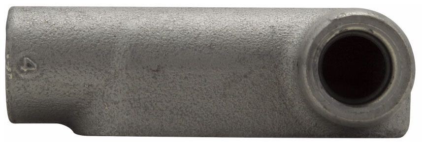 Crouse Hinds LR107, 4", Iron Alloy, Form 7, LR-Type, Rigid Conduit Body, 1 pc