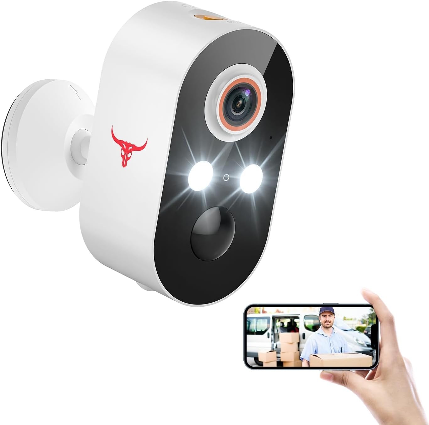Camara De Seguridad 1080P Para Exterior Wifi Inalambrica Con Audio Bidireccional
