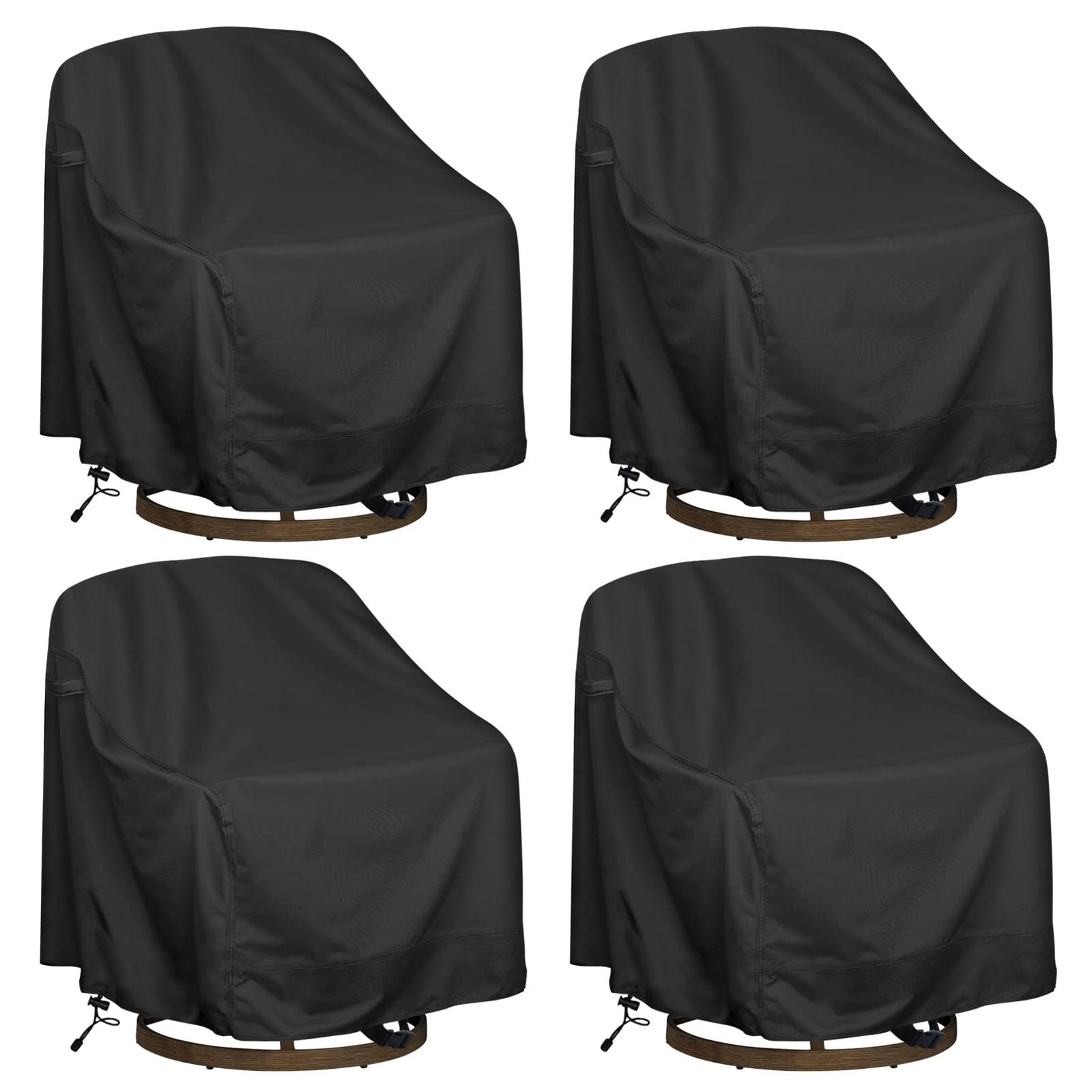 Outdoor Swivel Lounge Chair Cover 4 Pack, Waterproof Heavy Duty Outdoor Chair...