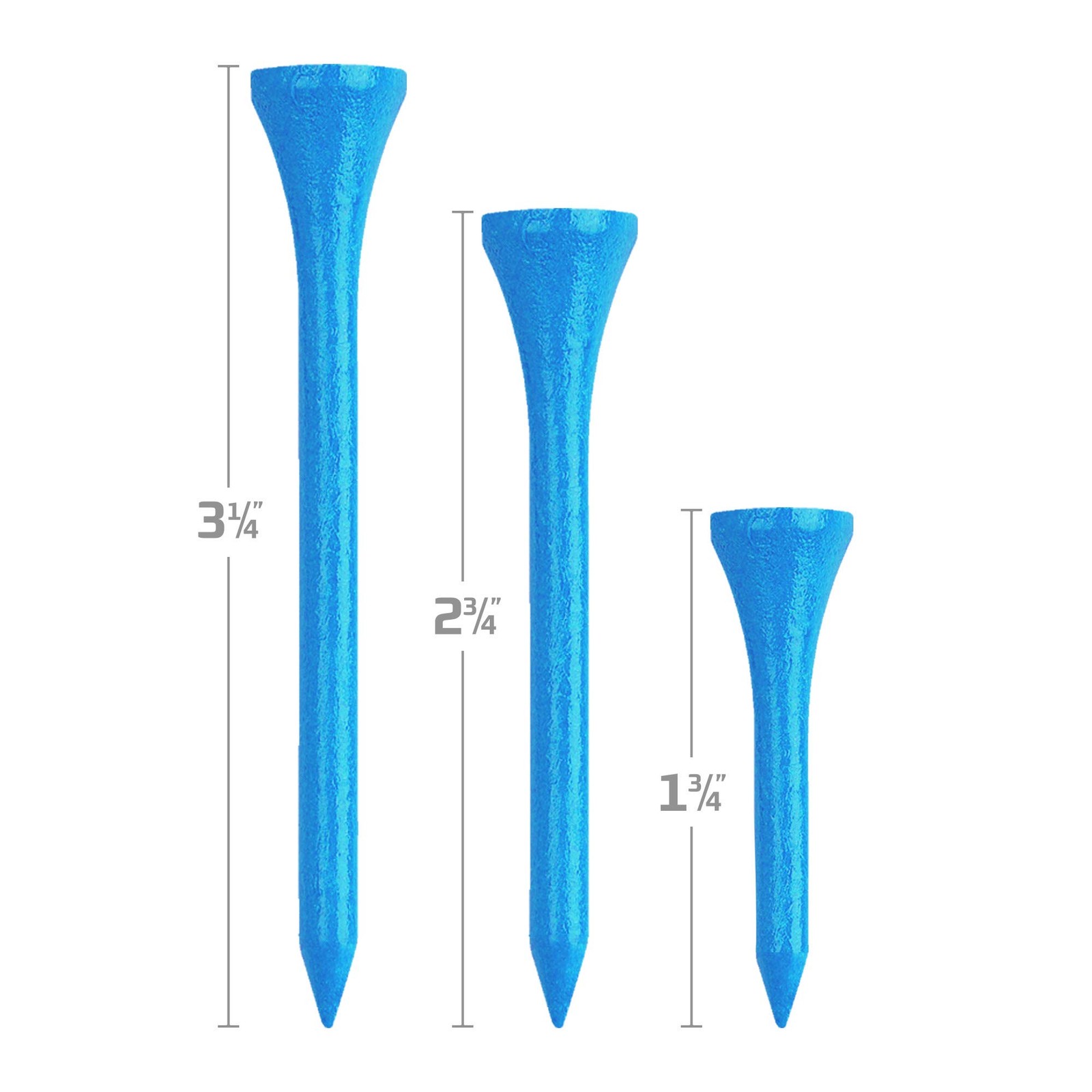Izzo Wood Golf Tees - Light Blue