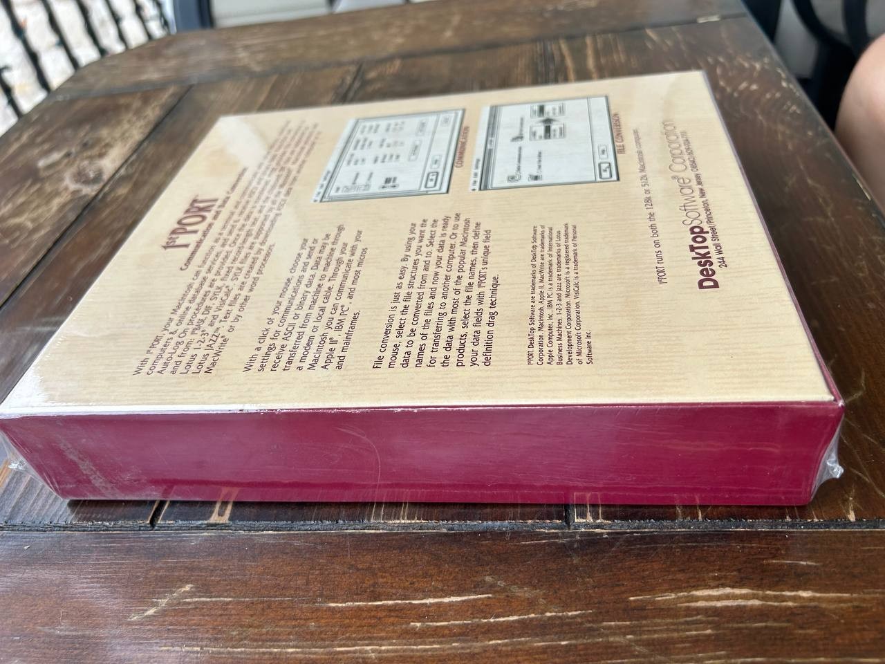 Vintage software 1st PORT for Apple Macintosh. Multi-purpose Data TransPort Syst