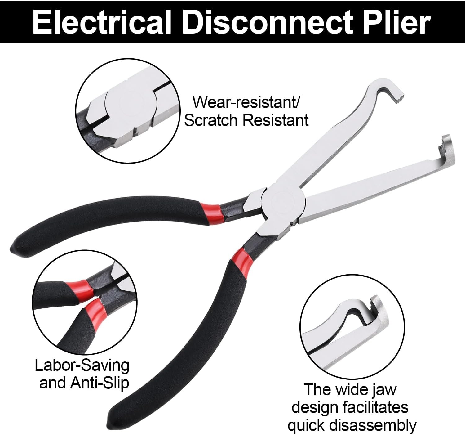 4Pcs Electrical Disconnect Pliers 60 Degree Electrical Connector Separator Tools