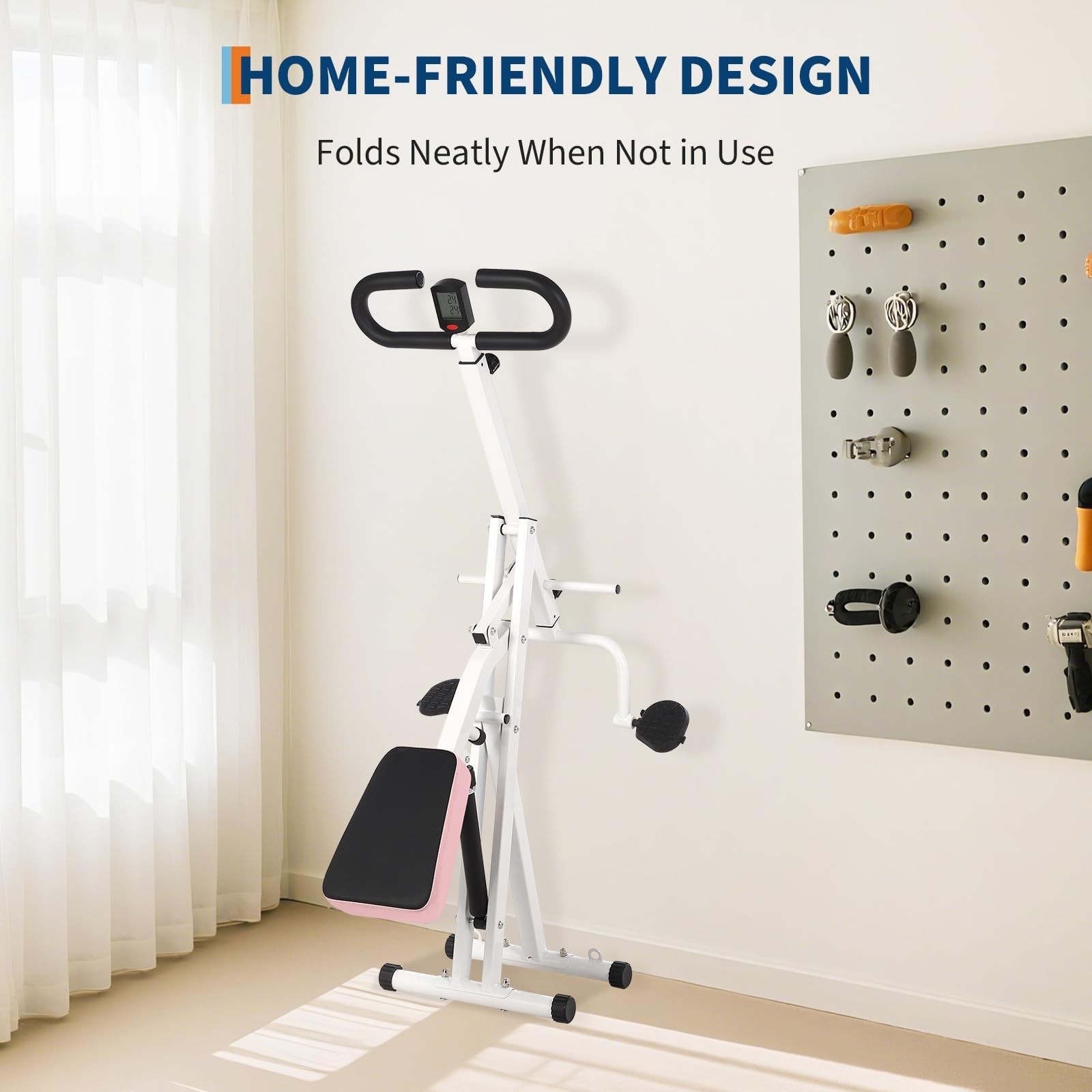 Foldable Squat Machine for Home,Glute Workout Equipment,Adjustable Resistance