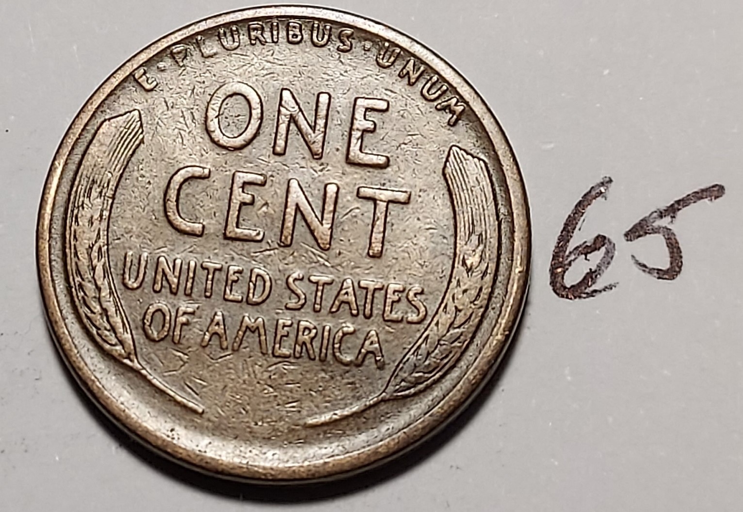 1925-S Lincoln Wheat Cent Fine #65