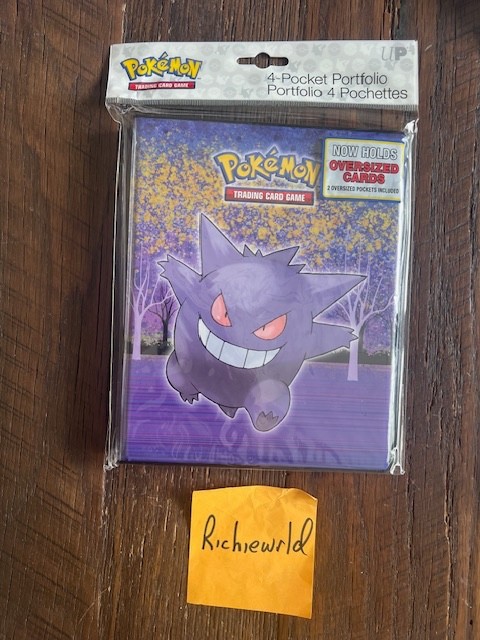 ULTRA PRO Pokemon 4  pocket  HAUNTED HOLLOWS (GENGAR)  album Binder-Holds 40-80
