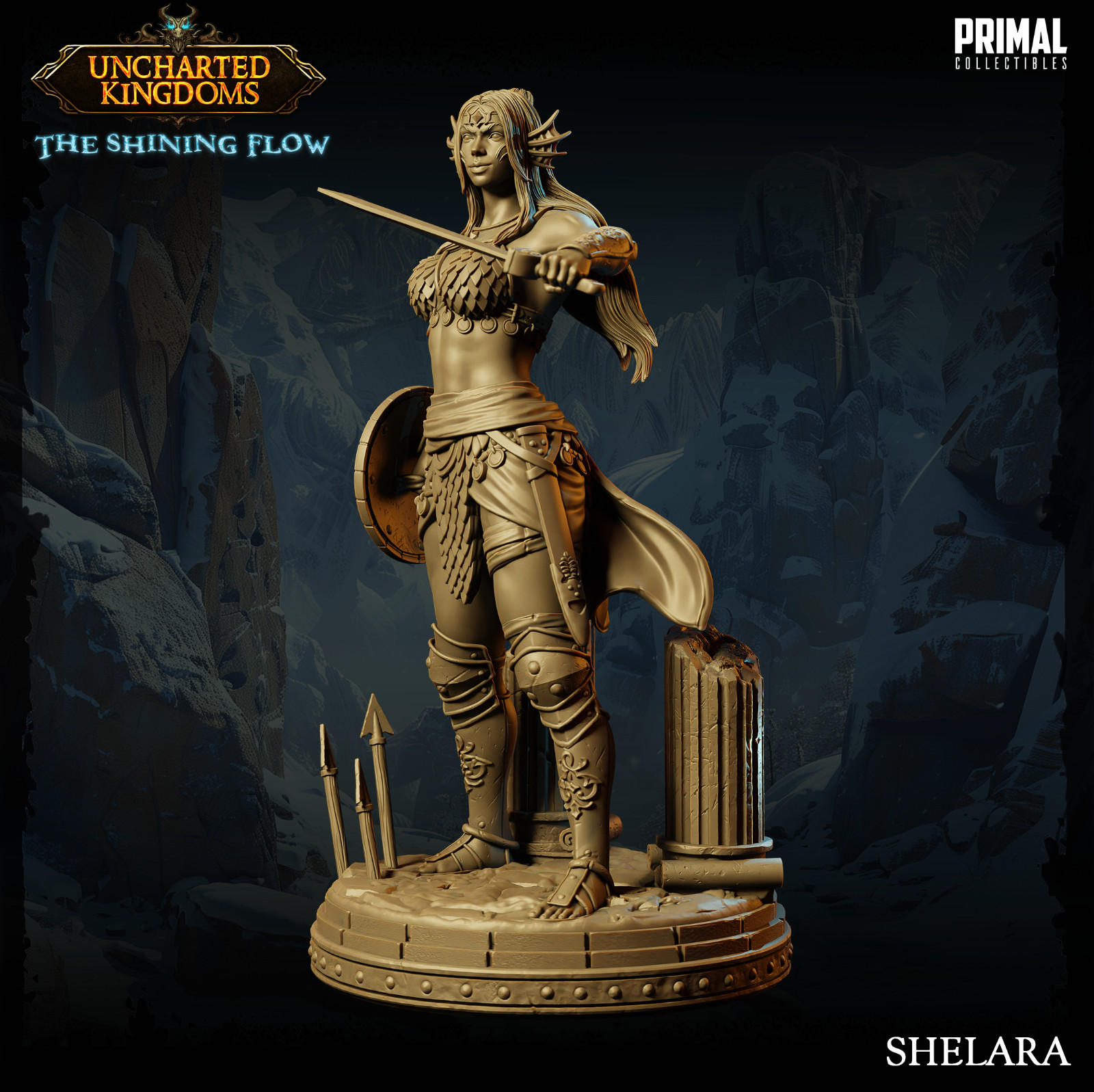 Primal Collectibles Dragonlance Gladiator Kiiri Mini 32mm