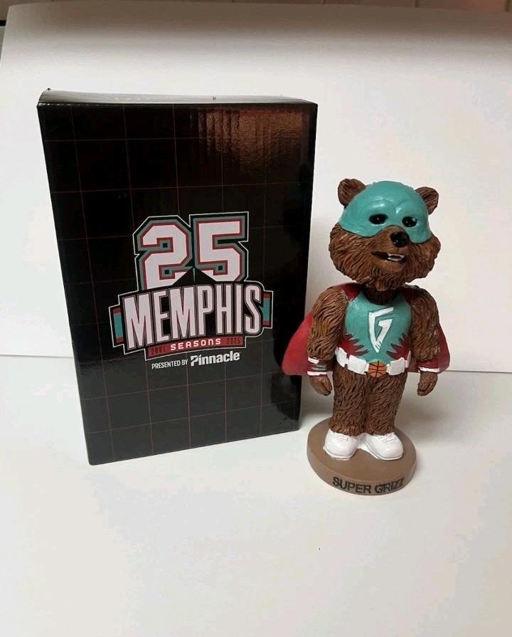 Memphis Grizzlies Super Grizz 25th Anniversary Bobblehead 1 Of 5,000 Mascot