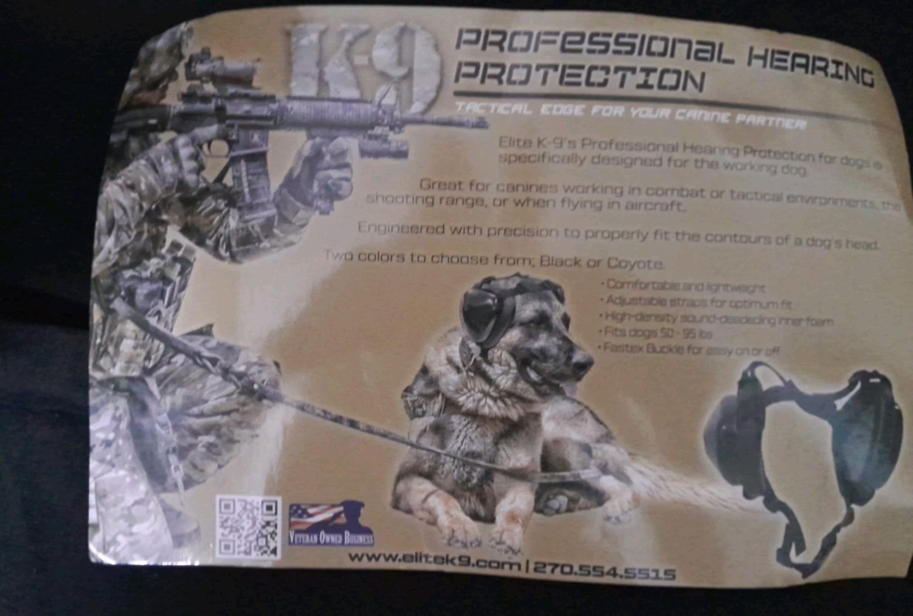 K9 Professional Hearing Protection New (117)
