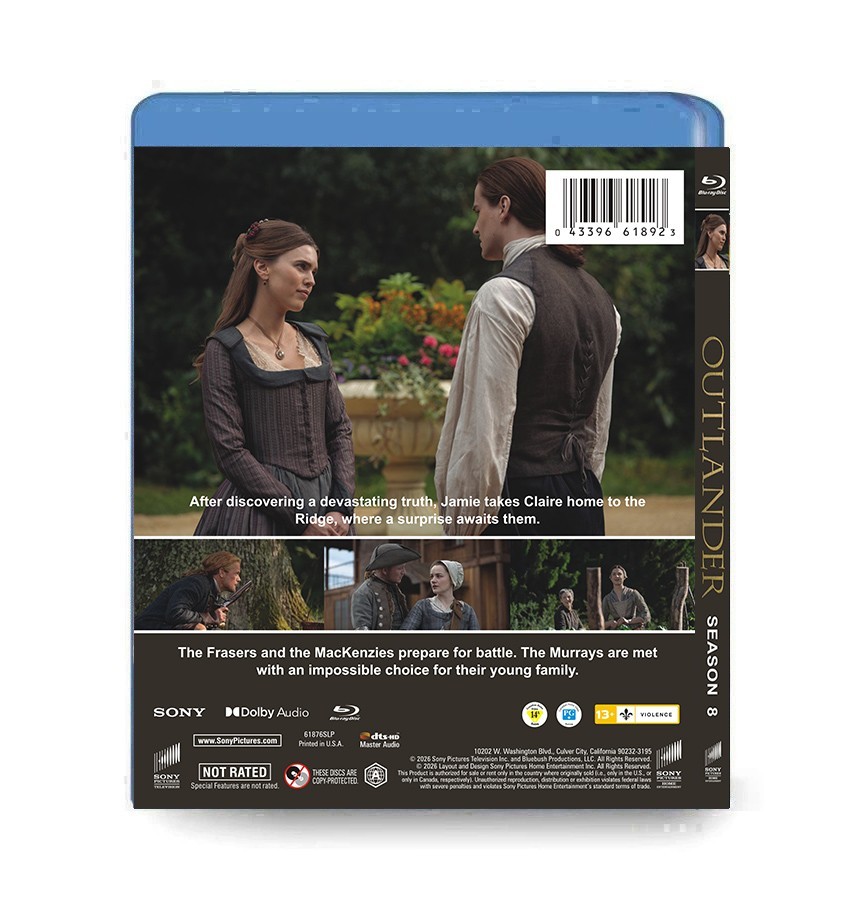 New Sealed Outlander Season 8 Episodes 1-10: [2BD Blu-ray Box Set] All Region