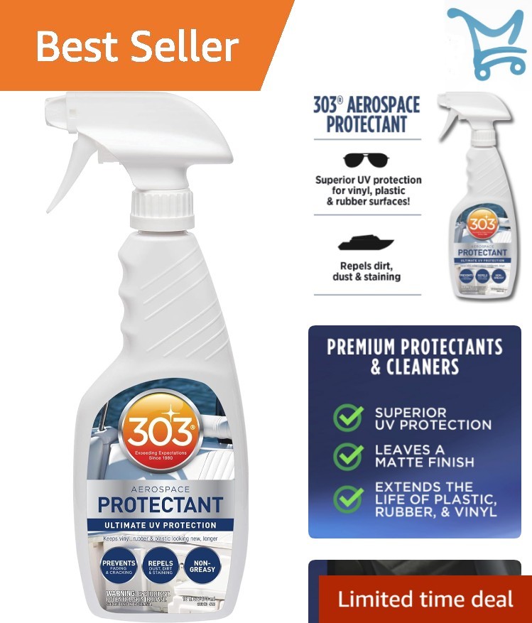 Marine Aerospace Protectant Spray UV Protection Repels Dust Dirt Stains