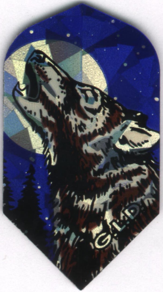 Howling Lone Wolf Slim Dart Flights: 3 per set