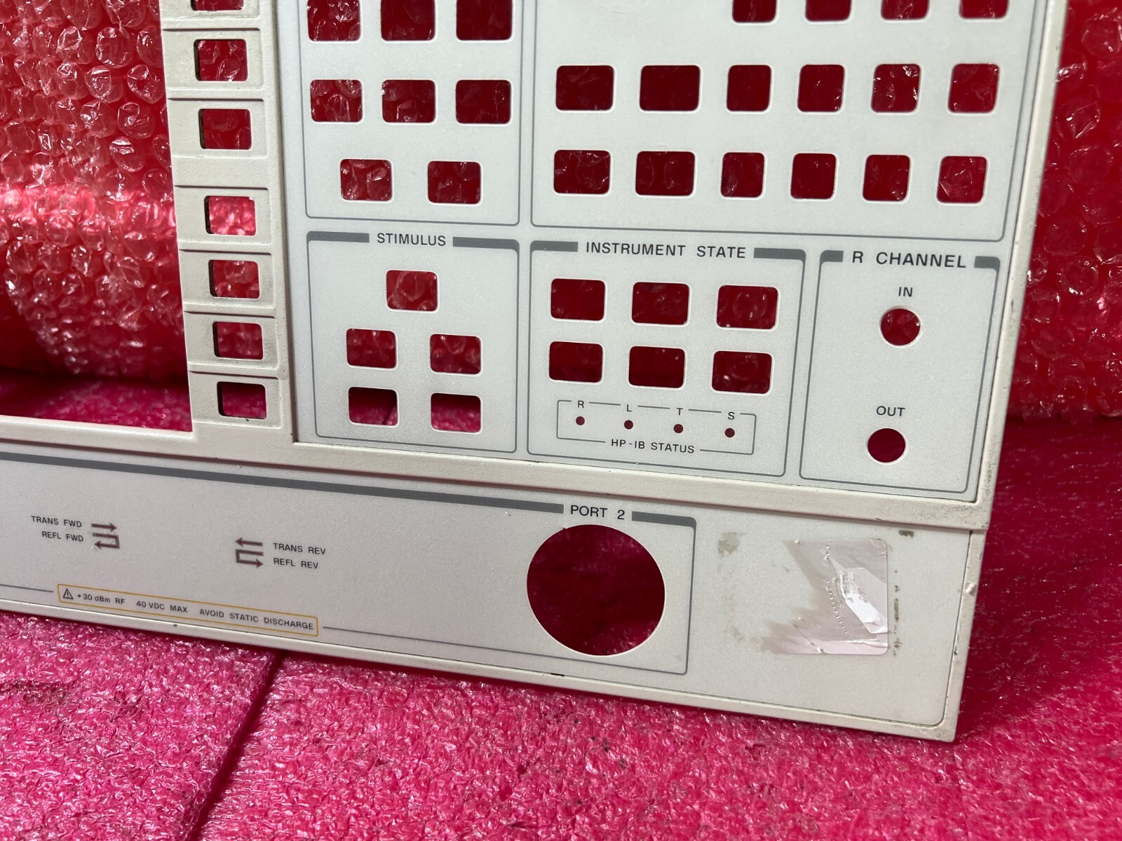 HP Agilent 8719D Vector Network Analyzer ''Panel only''
