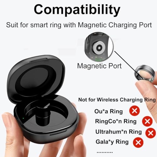 Smart Ring Charging Case Magnetic Charger Portable Charging Box Small
