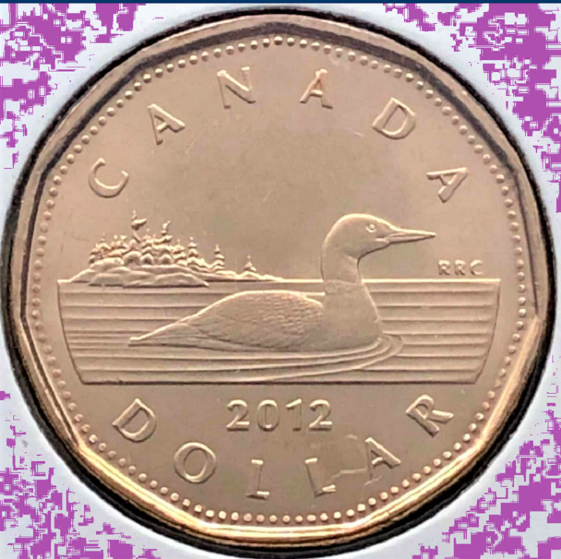 2012 Canada Classic Old  Generation Loonie One Dollar Coin. Mint UNC. $1 Loon