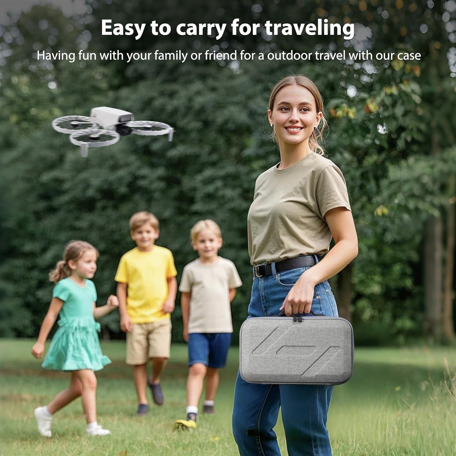 Carrying Case Shoulder Bag for DJI Flip Drone/Batteries/RCRemote Controller