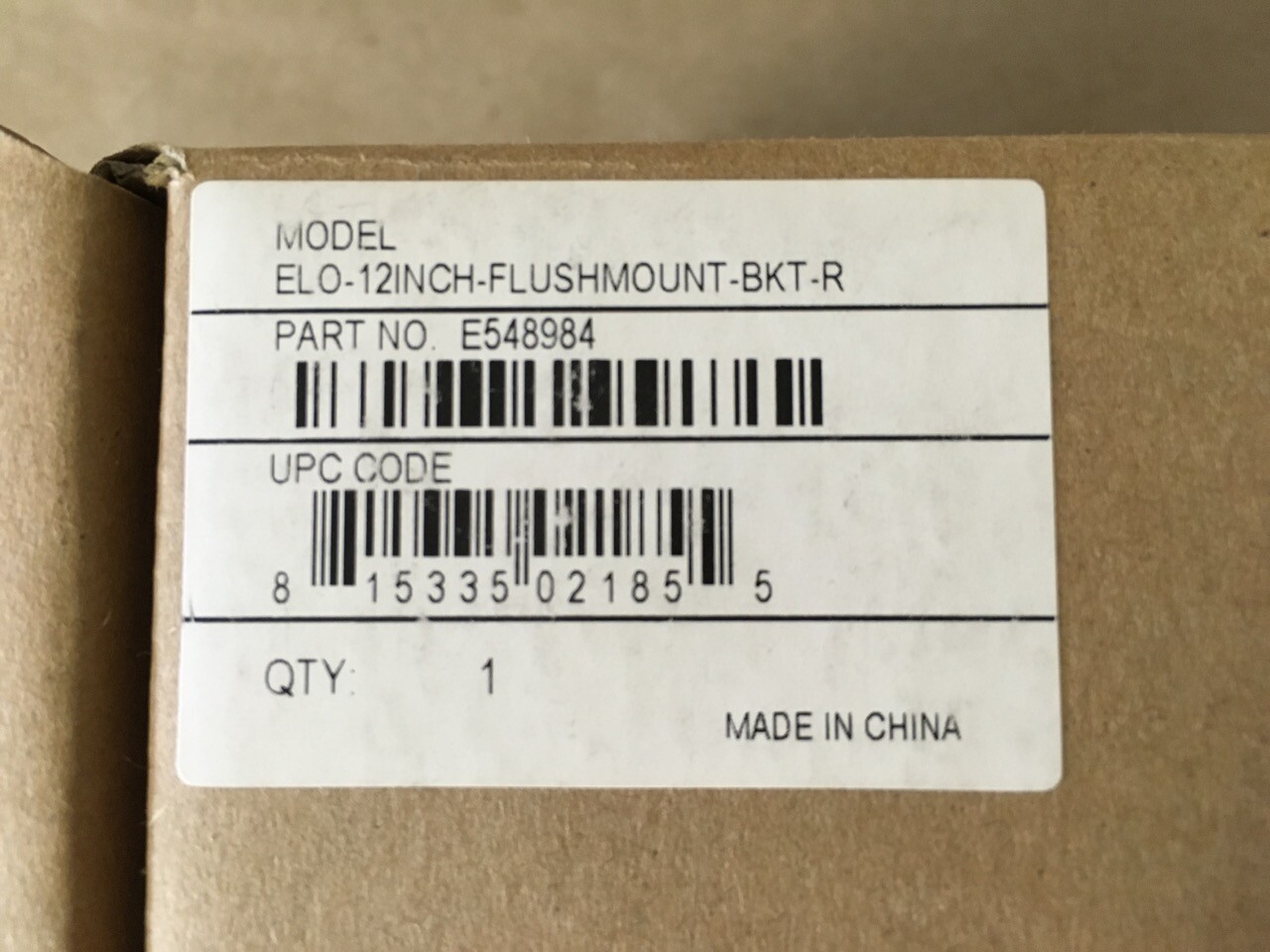 Elo Touch Electronics PCAP Flush-Mount Bracket Mount Kit 1291l E548984 *NEW*