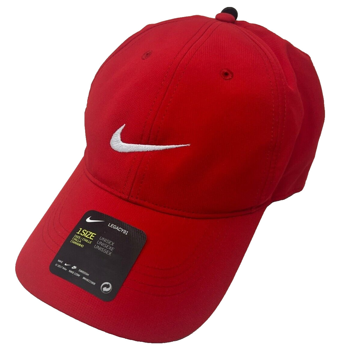 NEW! Nike Adult Unisex Legacy91 Tech Adj. Golf/Tennis Cap/Hat-Red 727043-657