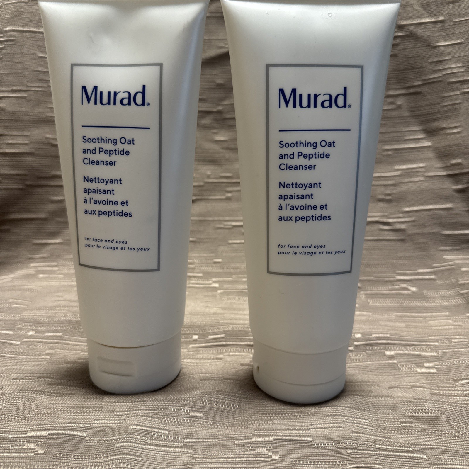 Lot Of 2-Murad Soothing Oat & Peptide Cleanser Wash Sensitive & Eczema 6.75Oz