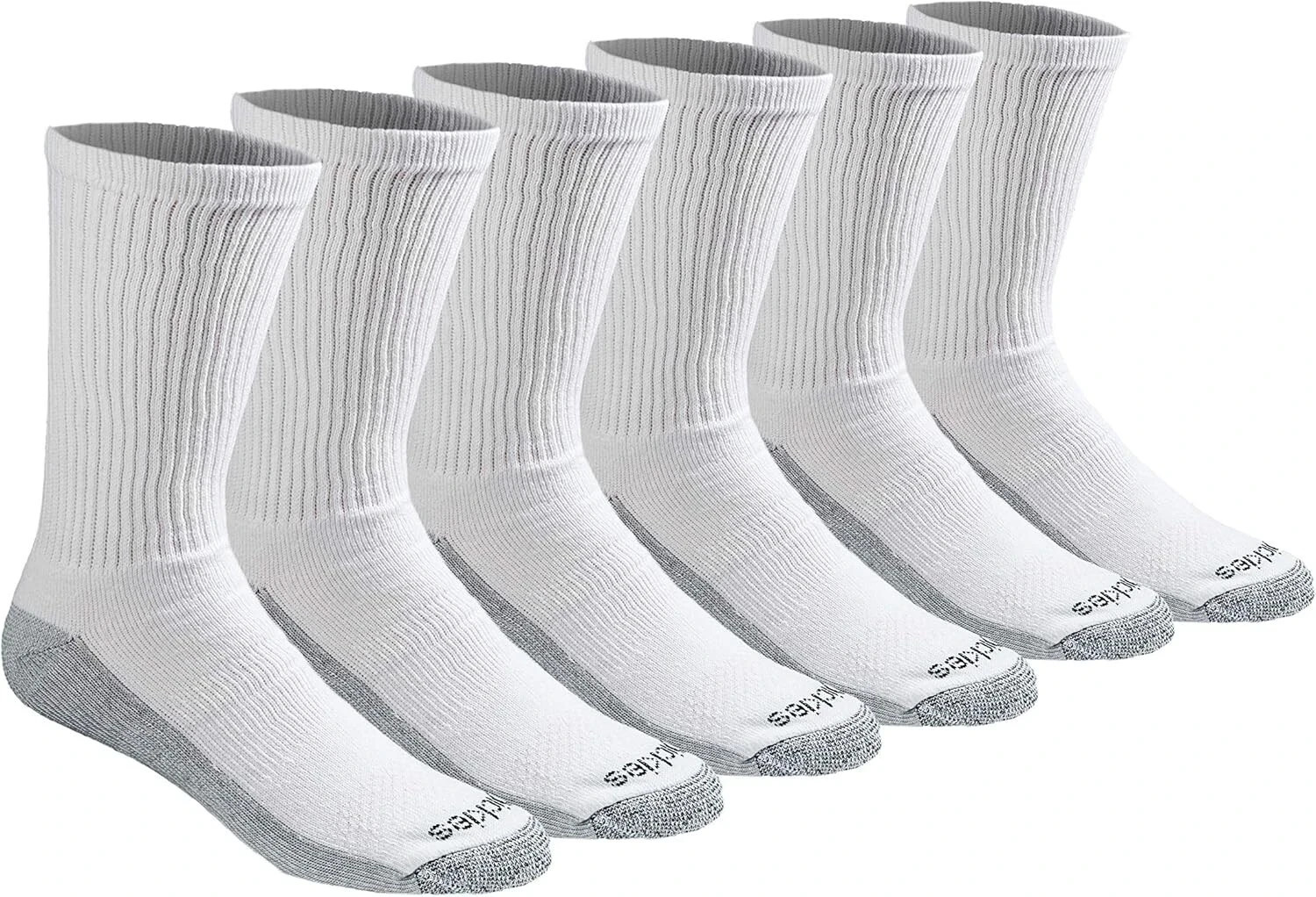 Dickies Men's Dri-tech Moisture Control Crew Socks 6 pack Shoe Size 5-9