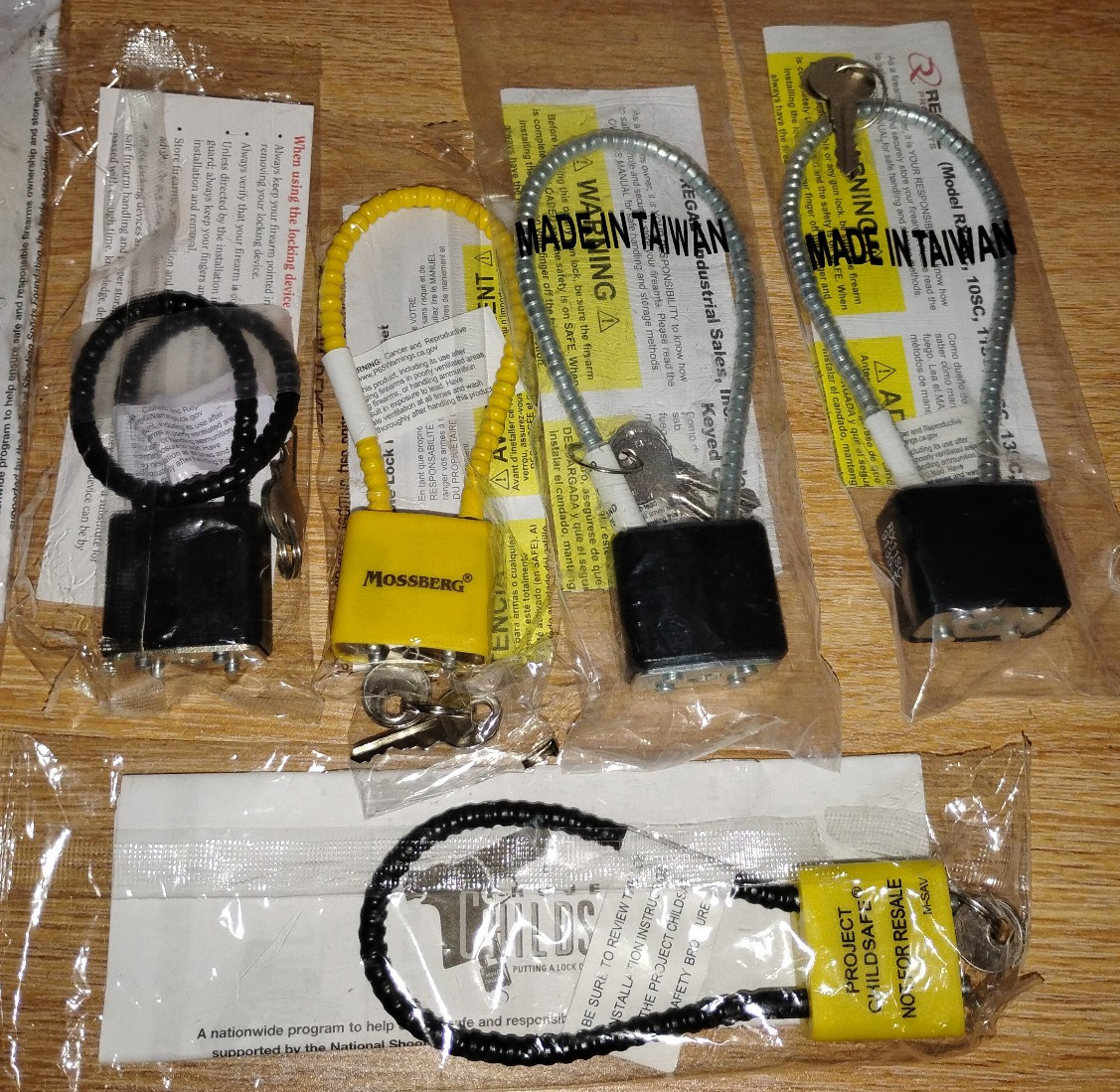 10" Cable Gun Lock (Asst. Makes)