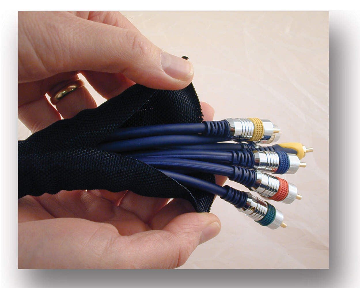 1/2 inch SNAKESKIN Wire & Cable Cover - black - 25 feet