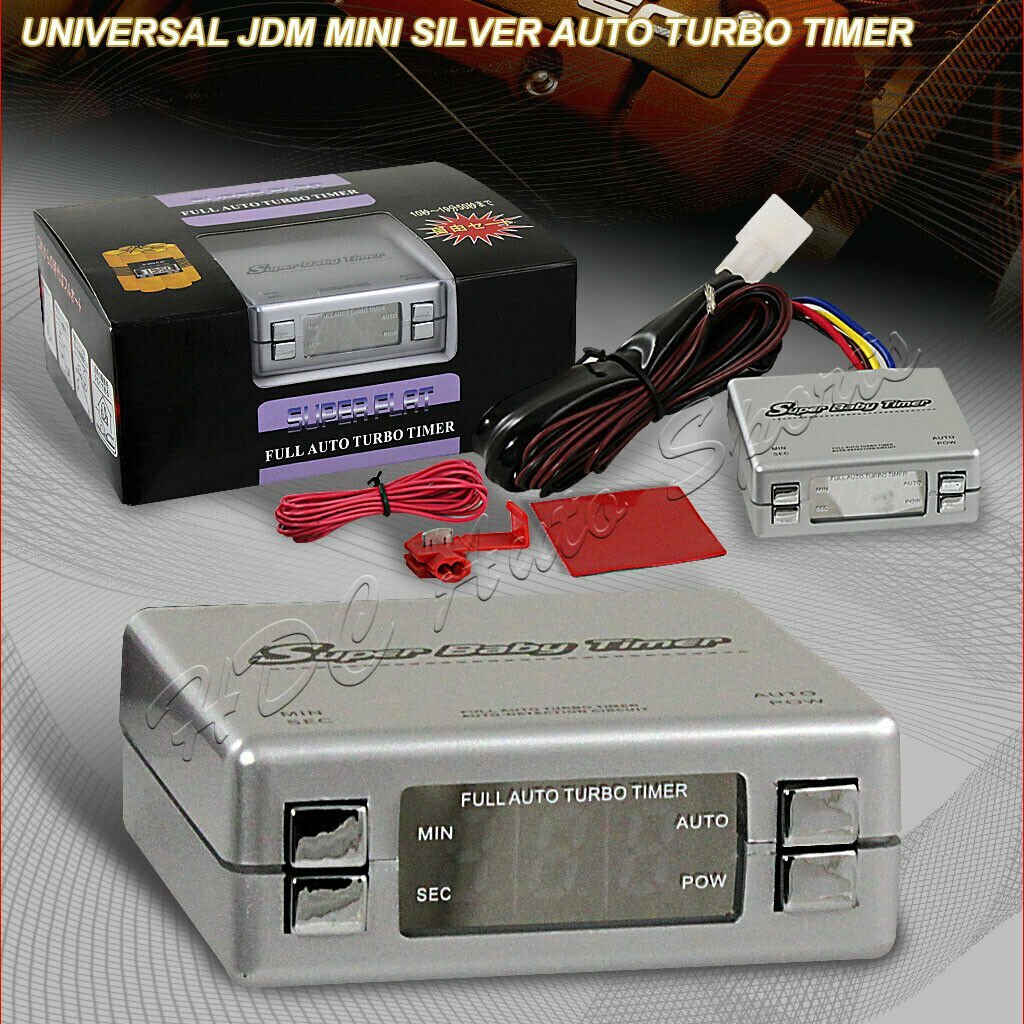 Universal Silver Digital Display Mini Auto Turbo Cooldown Timer Controller