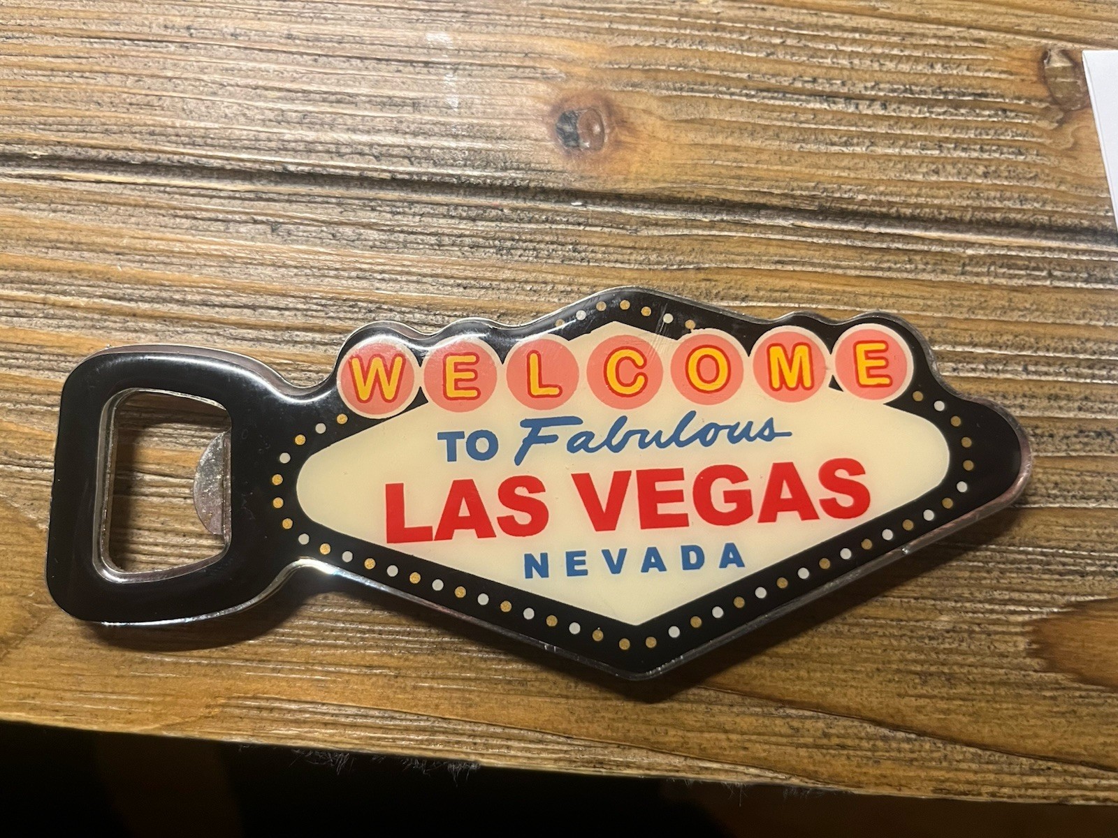 Welcome To Fabulous Las Vegas Sign Casino Magnetic Bottle Opener SNCO C6