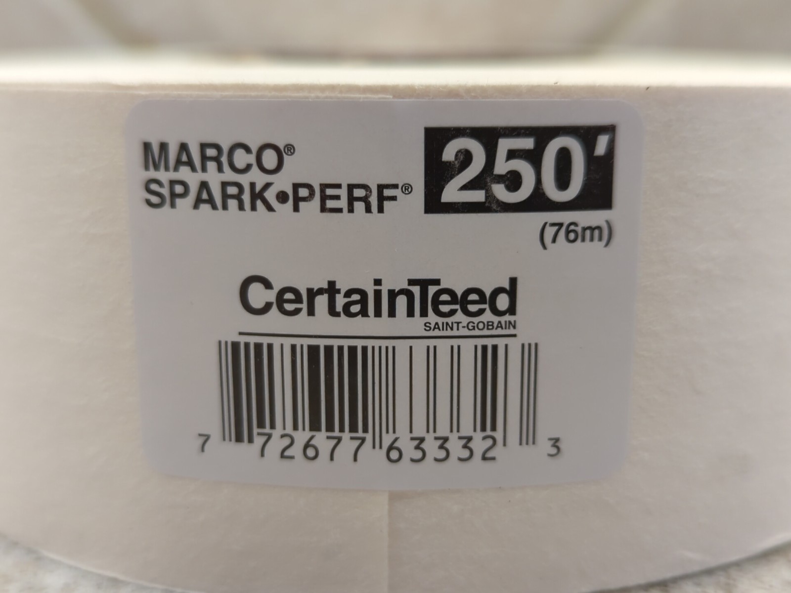 CertainTeed Marco Spark-Perf Drywall Paper Joint Tape 250' (76m) New