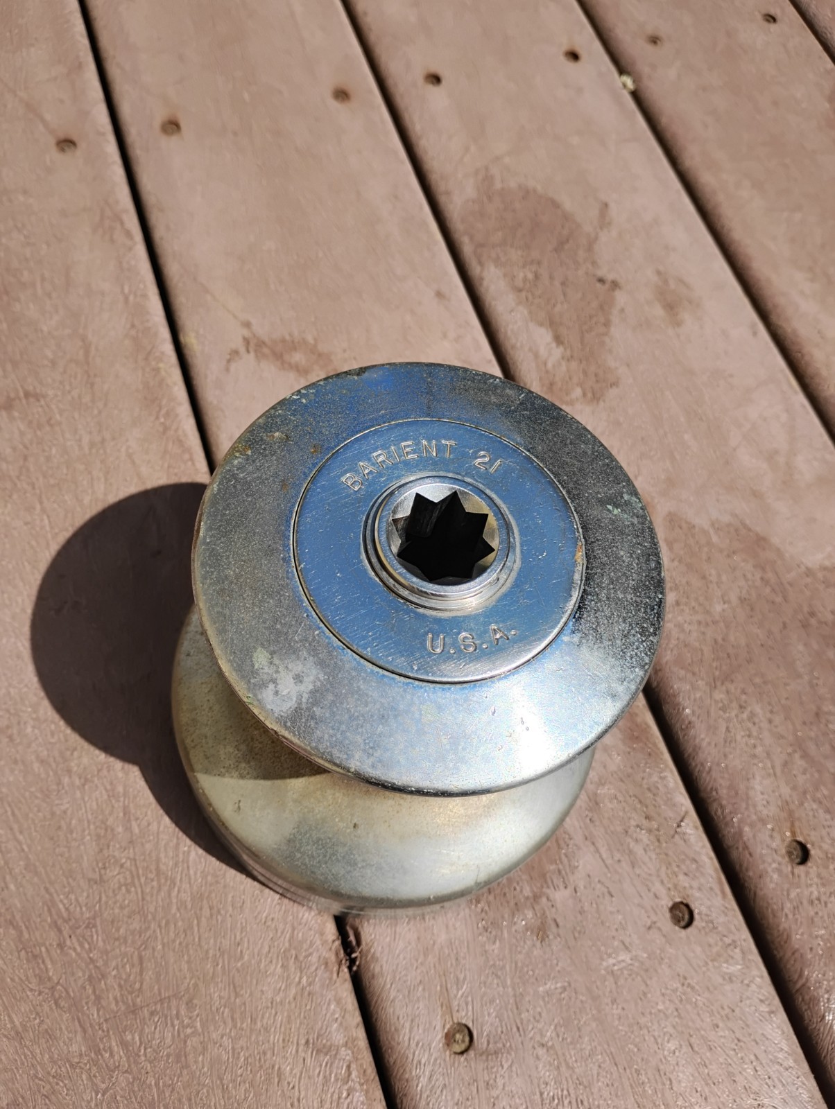 Barient 21 Non Self Tailing Sailing Winch Stainless Working