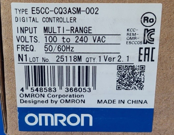 Omron E5CC-CQ3ASM-002 Digital Controller RS-485 Ver2.1 100-240VAC (US STOCK)